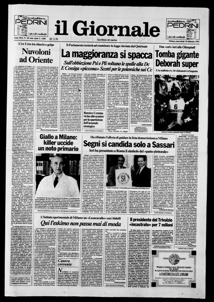 Il giornale : quotidiano del mattino